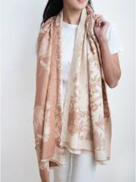 Peony Shawl/Scarf Elegant & Soft, New